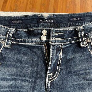 Vigoss size 18 bootcut women's jeans embellished